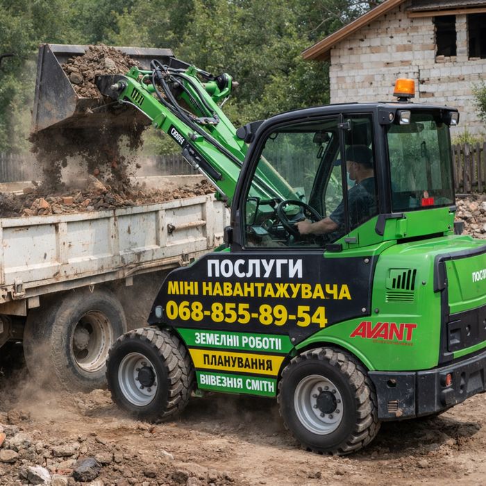 Послуги міні навантажувача