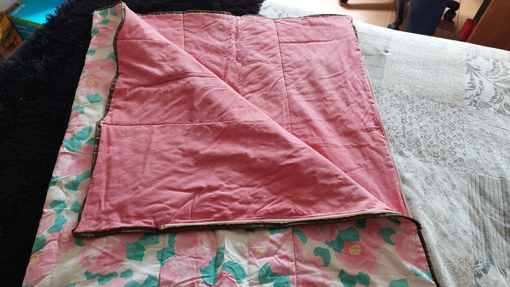 Conjunto 2 sacos cama azul e rosa