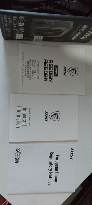 Fonte de alimentação MSI mag a550bn nova, apenas utilizada uma vez.