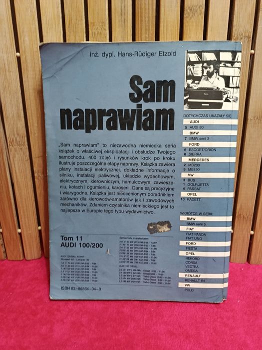 Książka Sam naprawiam Audi 100/200 /Audi 100 diesel  H.R. Etzold