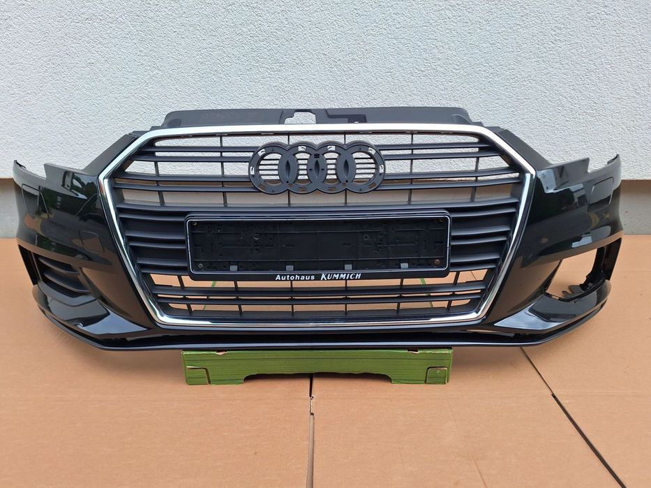 AUDI A3 LIFT 16- SEDAN CABRIO 8V5 ZDERZAK PRZÓD PRZEDNI CHROM O.K ORYGINAŁ 8V5807437P 8V5807437 P WYSYŁKA 24H