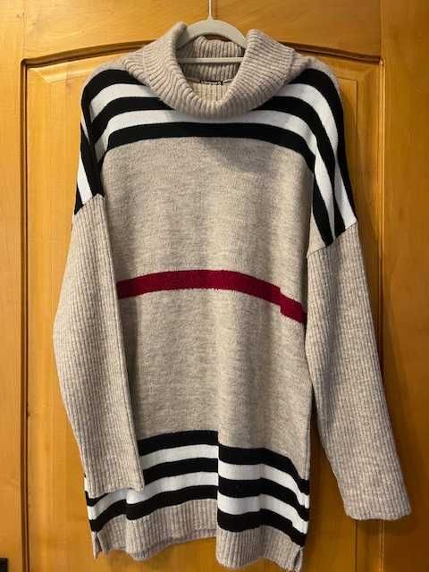 Damski sweter w paski