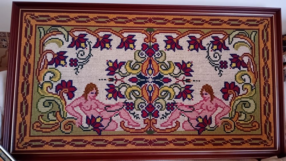 Quadro em ponto de arraiolos