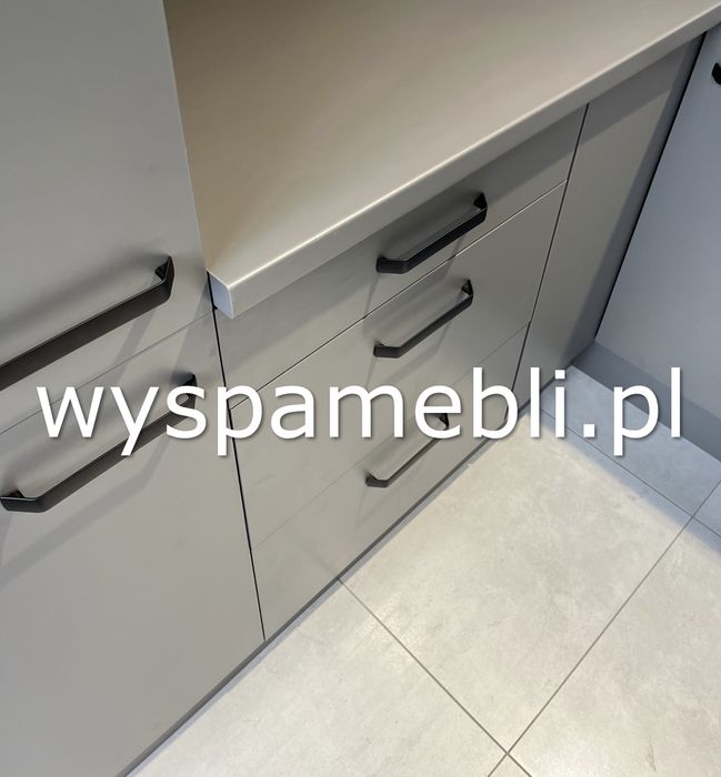 NOWA kuchnia zestaw mebli kuchennych 285x210 antracyt lamele Artisan