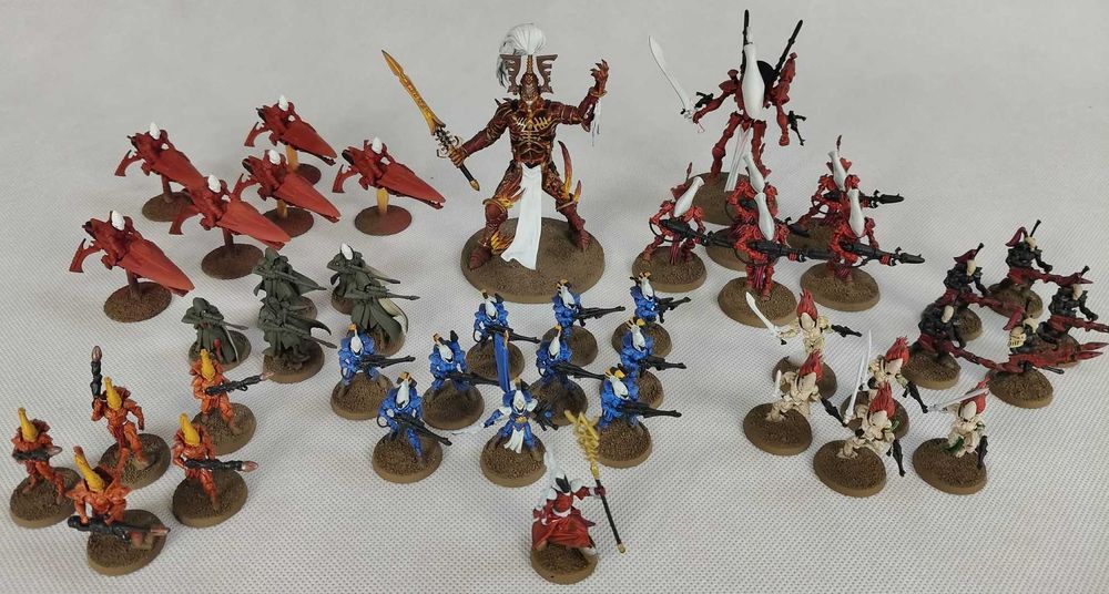 Aeldari Armia Warhammer Pomalowana