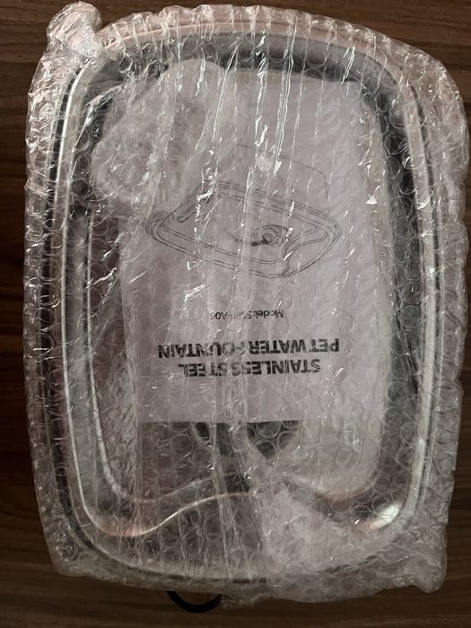 Fontanna/poidełko dla zwierząt (psa/kota) 2L – stal nierdzewna – nowa