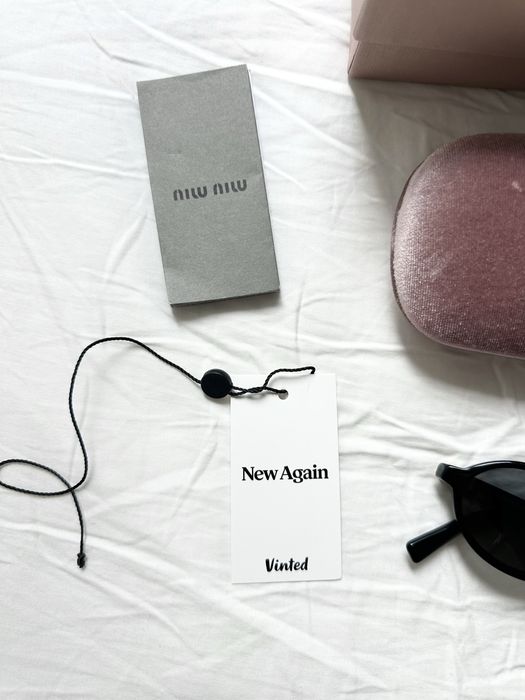 óculos de sol sunglasses preto black oval Miu Miu 04ZS
