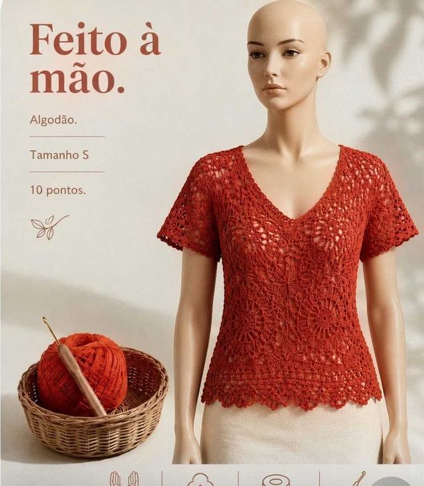 Nova. Feita á mão