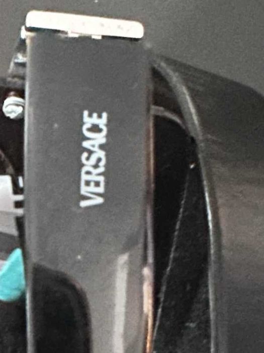Brązowe okulary przeciwsłoneczne Versace