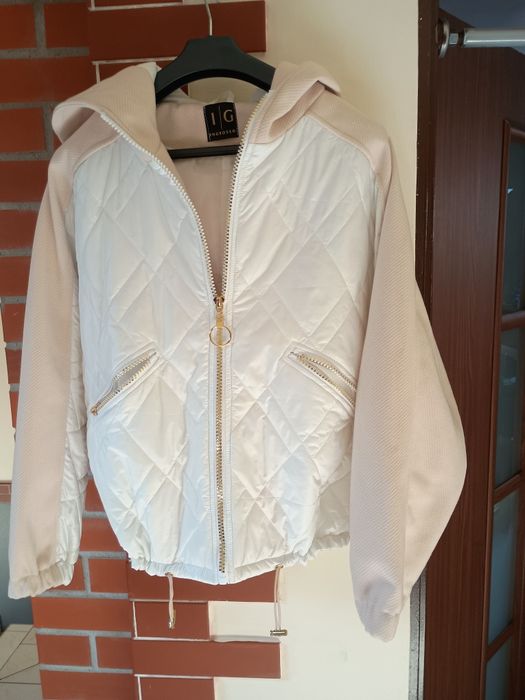 Nowa kurtka wiosenna biała rozmiar xl