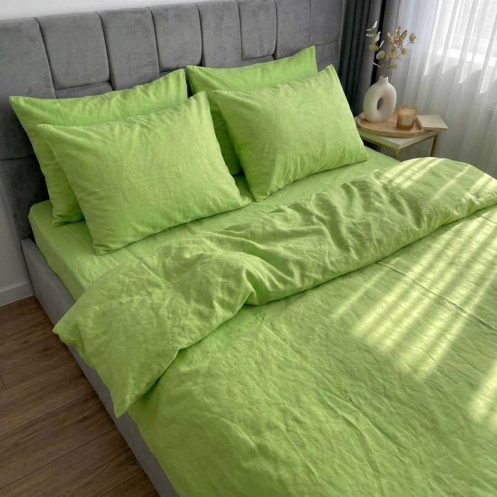 Постільна білизна Варена Бавовна. Колір Лайм Салатовий. Власне пошиття