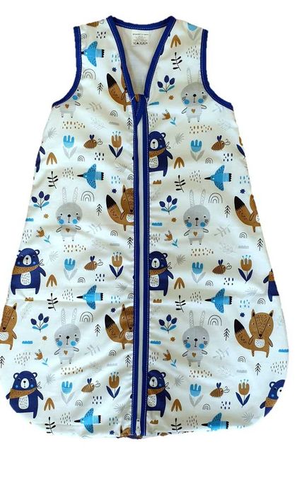 Śpiworek do spania 56/62 ocieplony TOG 2-2,5 miś apaszka