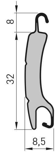 Laminas de estores Heroal RS32 - aluminio térmico branco