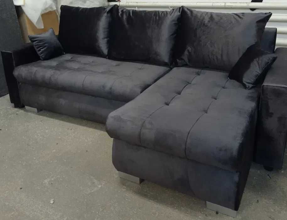 Narożnik z funkcją spania i pojemnikiem