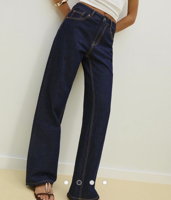 stradivarius wide leg джинси