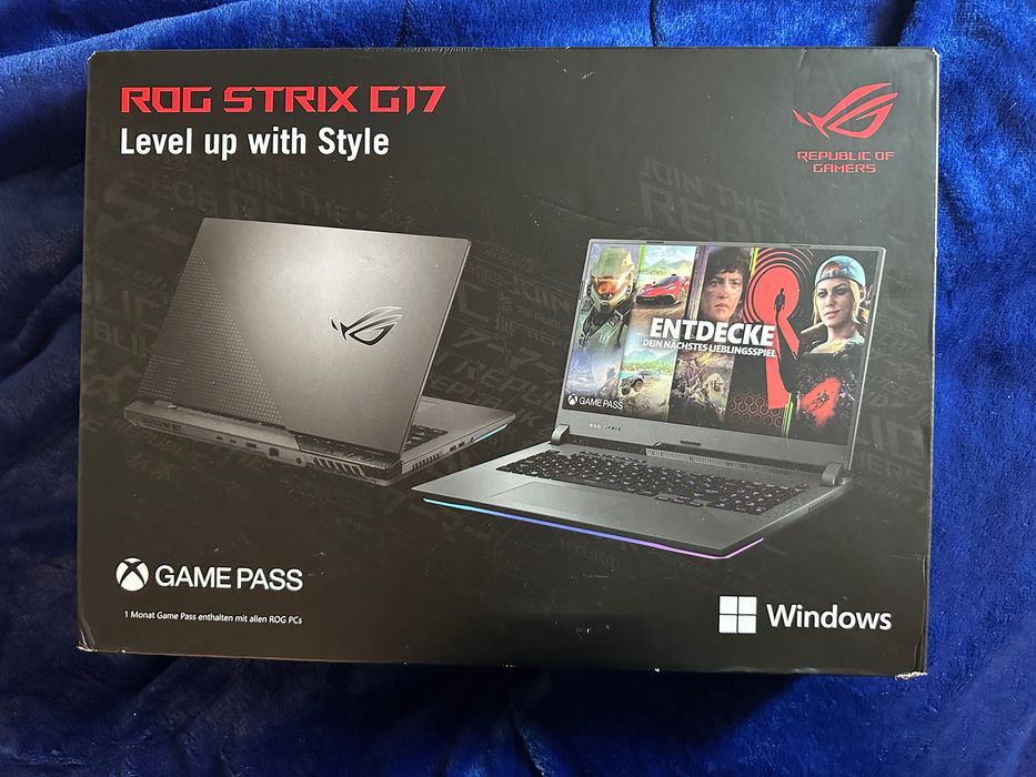 Продам ноутбук  ASUS ROG Strix G17 2023 G713PU-RS94 Eclipse Gray REF