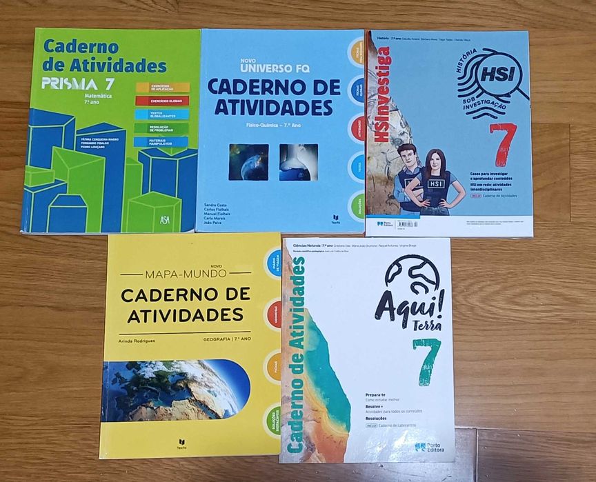 Cadernos de atividades 7° ano