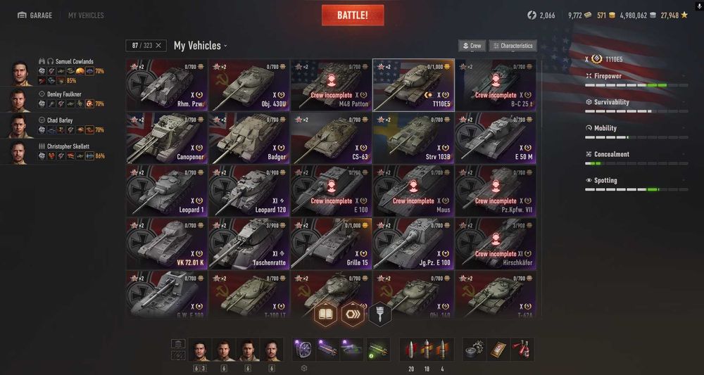 Акаунт World of Tanks Колекційний