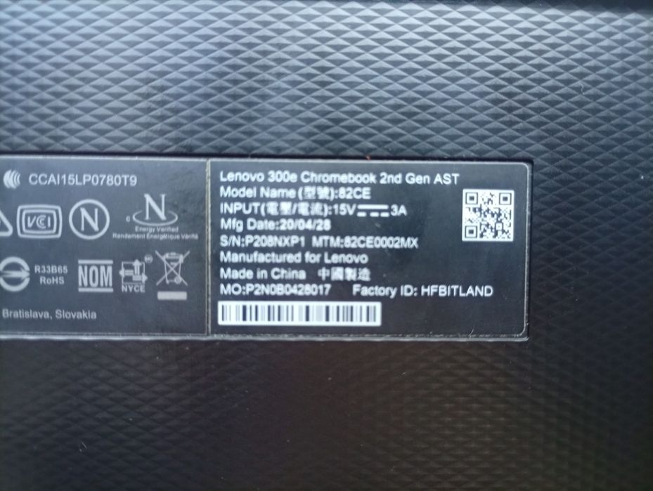 Lenovo 300e Chromebook 2nd Gen 2w1 Dotykowy Sprawny USB-C 82CE