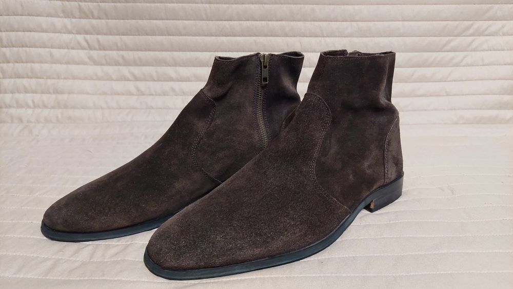 Замшевые челси Frank Wright (обувь,туфли,ботинки,одежда