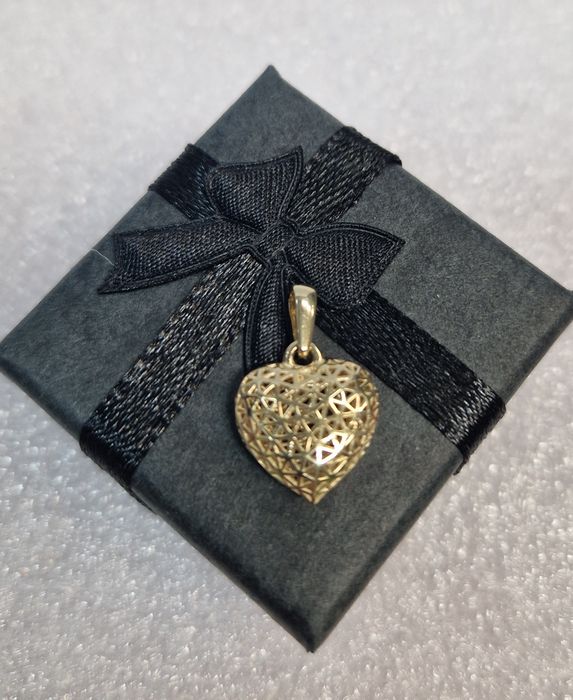 Zawieszka wisiorek złote ażurowe serduszko nowe PR 585 1,1g