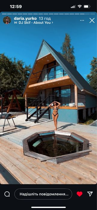 Оренда котеджу з ЧАНОМ та басейном в Карпатах на 4-6чол. с.Микуличин