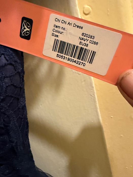 Sukienka NOWA granatowa elegancka 36/38