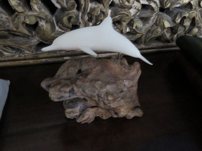 Golfinho artesanal em pellucida, California, 30 anos - Raro