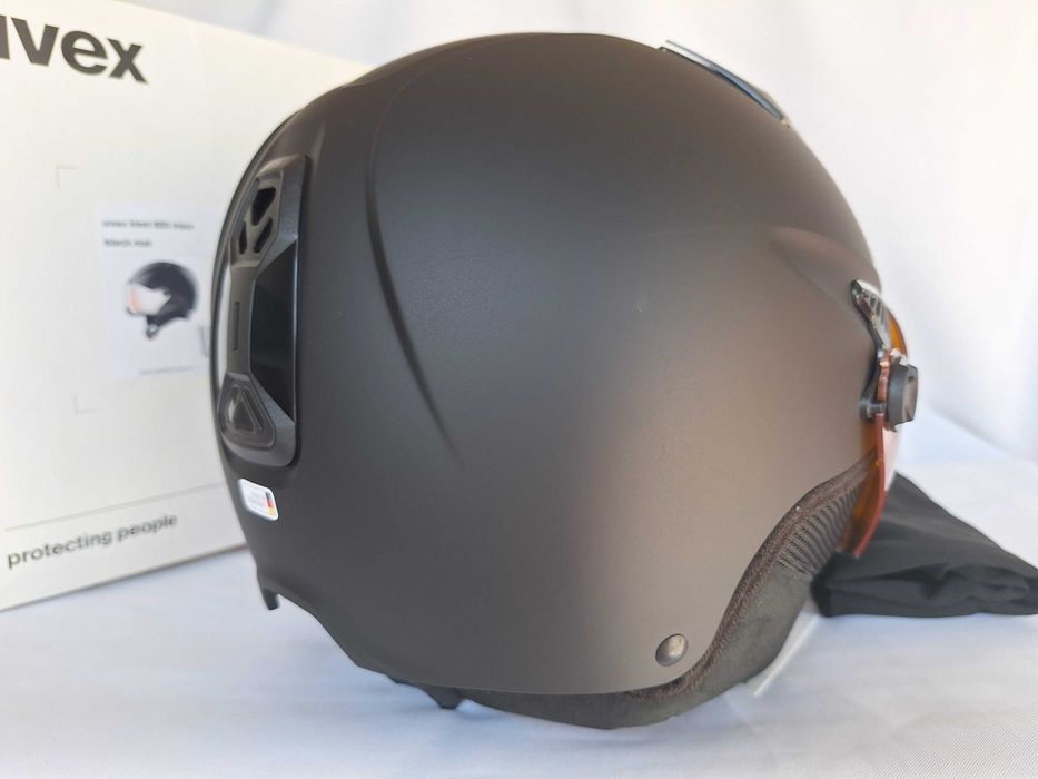 Kask narciarski Uvex HLMT 600 Visor Black Mat M 55-57cm
