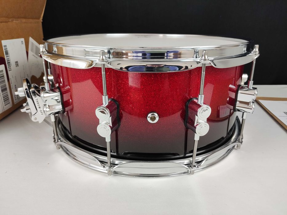PDP Concept Maple Snare 14"x6.5" Red to Black Fade
