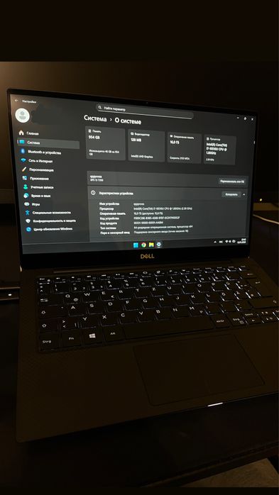 4k ноутбук Dell XPS 13 7390