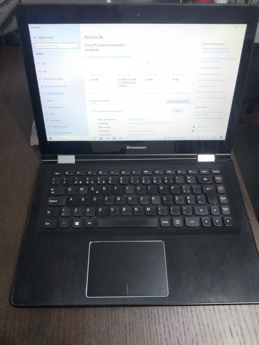 Portátil Lenovo Yoga 500-14IBD – i3, 4GB RAM, SSD 119GB