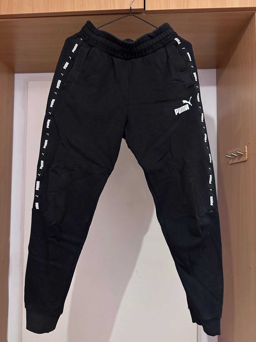 Puma Power Elongated czarny damski komplet dresowy bluza+spodnie 2023