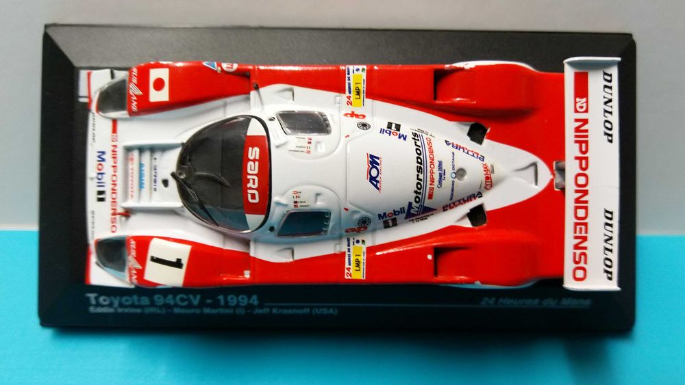 Toyota 94CV #1: 24h Le Mans 1994 (2º lugar) - Miniatura Altaya/IXO escala 1/43