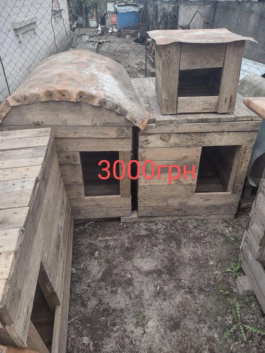 Будка вольєр буда собача домік утеплена для маленького середнього і ве