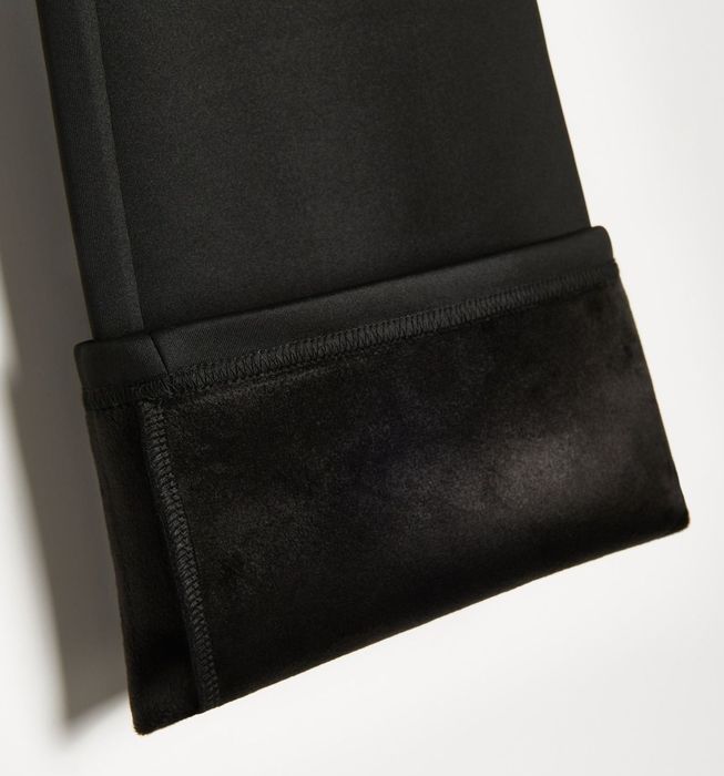 Spodnie damskie legginsy ocieplane futerkiem od wewnętrznej strony xl