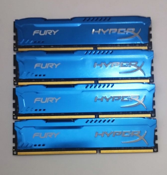 HyperX fury ddr3-1600 4x4 16gb