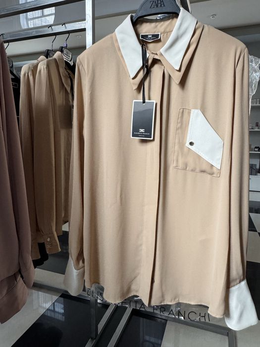 Elisabetta Franchi Блуза блузка сорочка рубашка шифоновая оригинал