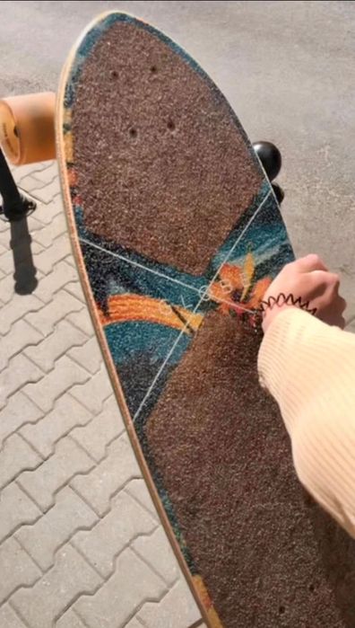 Longboard deskorolka cruiser Globe Sun City, profesjonalny Coconut