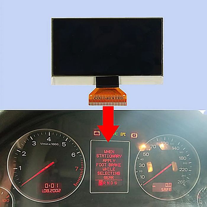 Display lcd para quadrantes audi a4 b6 b7 de 2002 ate 2008  novo