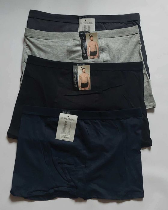 4 sztuki Bokserki męskie bawełna Pesail 4-pak roz. 5XL pas 84-120 cm