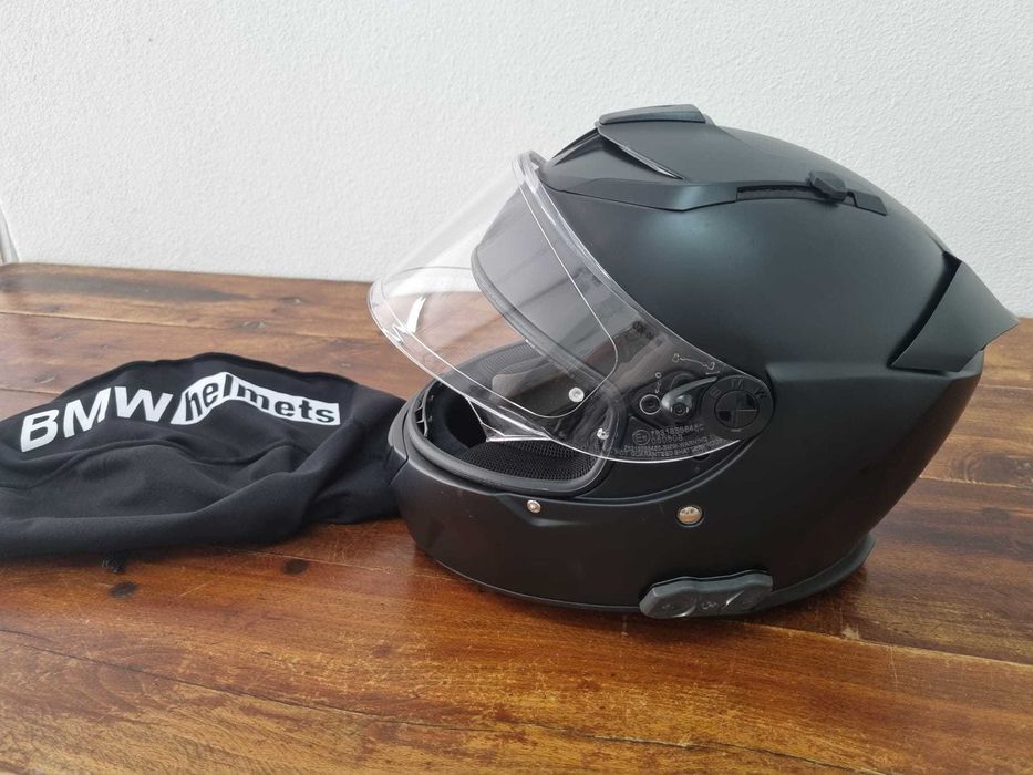 Capacetes BMW com coluna e microfone