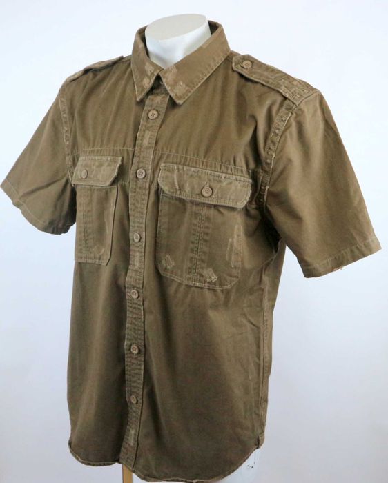 Surplus Raw Vintage Cologne postarzana koszula w militarnym stylu 2XL