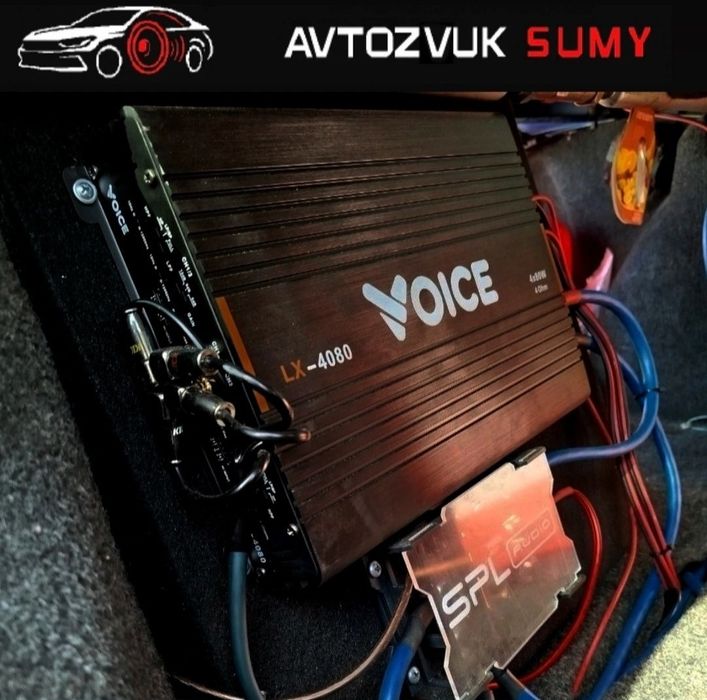 Установка динаміків, сабвуферів, підсилювачів — Суми