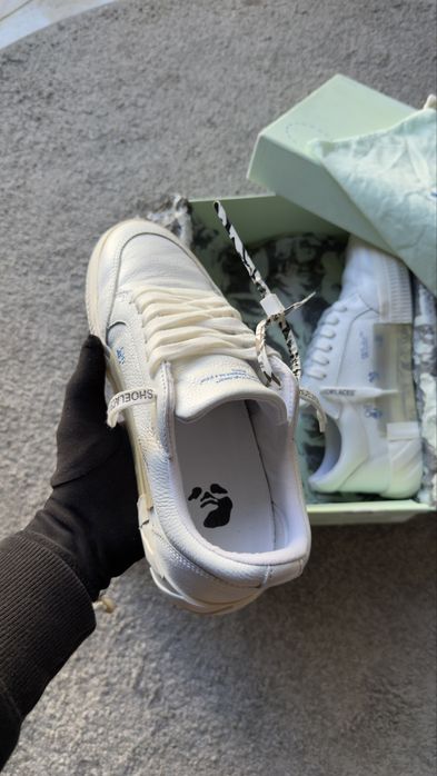 Off-White Low Vulcanized White Leather tamanho 40