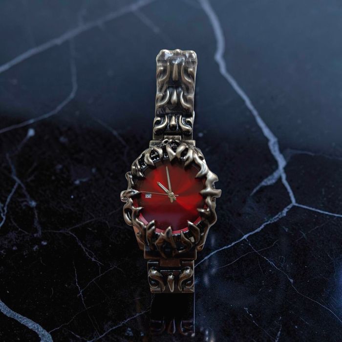 Alabaster Inferno Red | Чоловічий кварцовий годинник