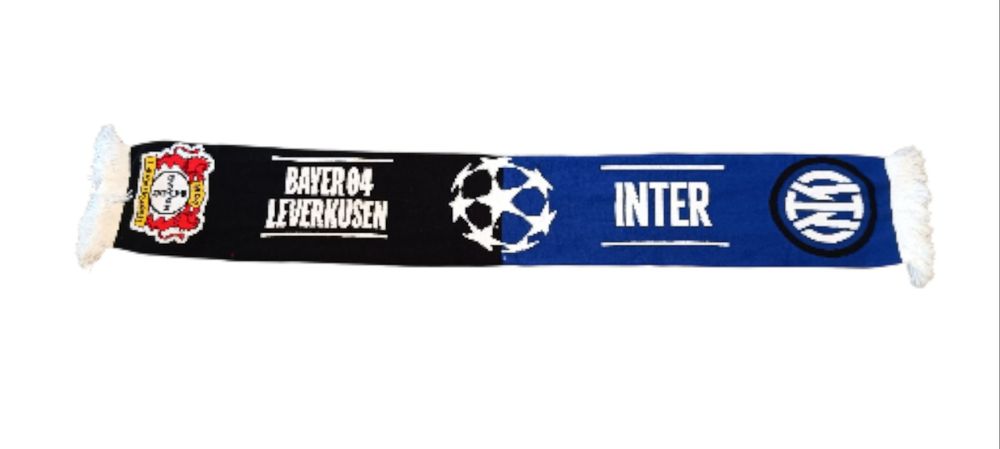 Szalik Inter Mediolan Bayer Leverkusen łączony piłkarski używany