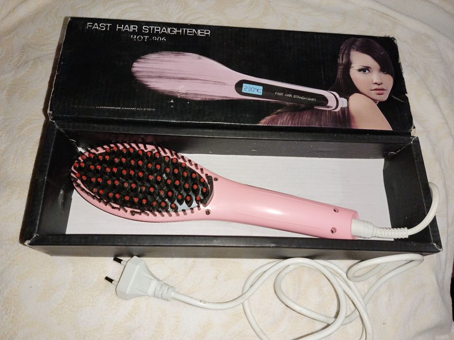 Електричний гребінець-випрямляч для волосся Fast Hair Straightener HQT