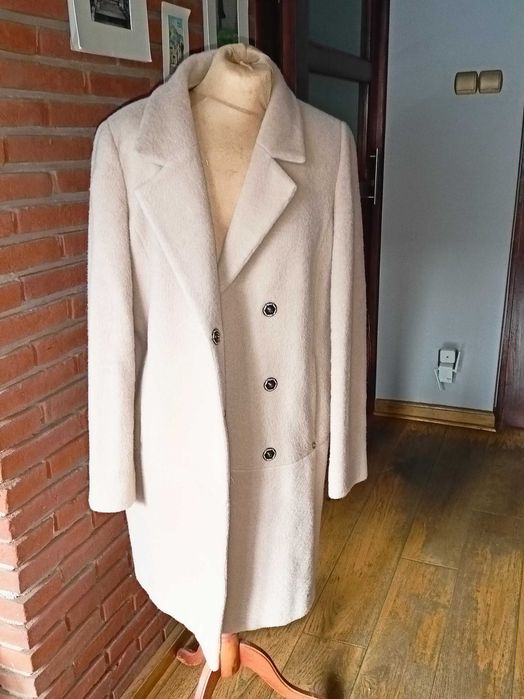 Max Mara kobiecy flauszowy płaszczyk 38