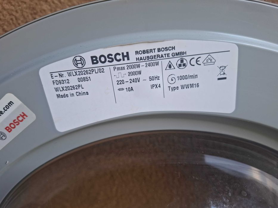 Pralka Bosch po serwisie